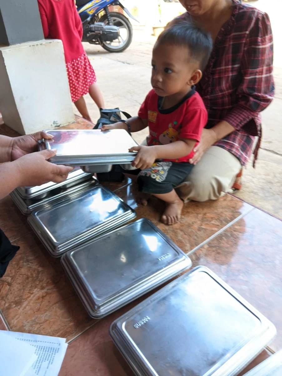 Pendistribusian MBG Balita di Posyandu Pandan 4 Desa Kedungcino