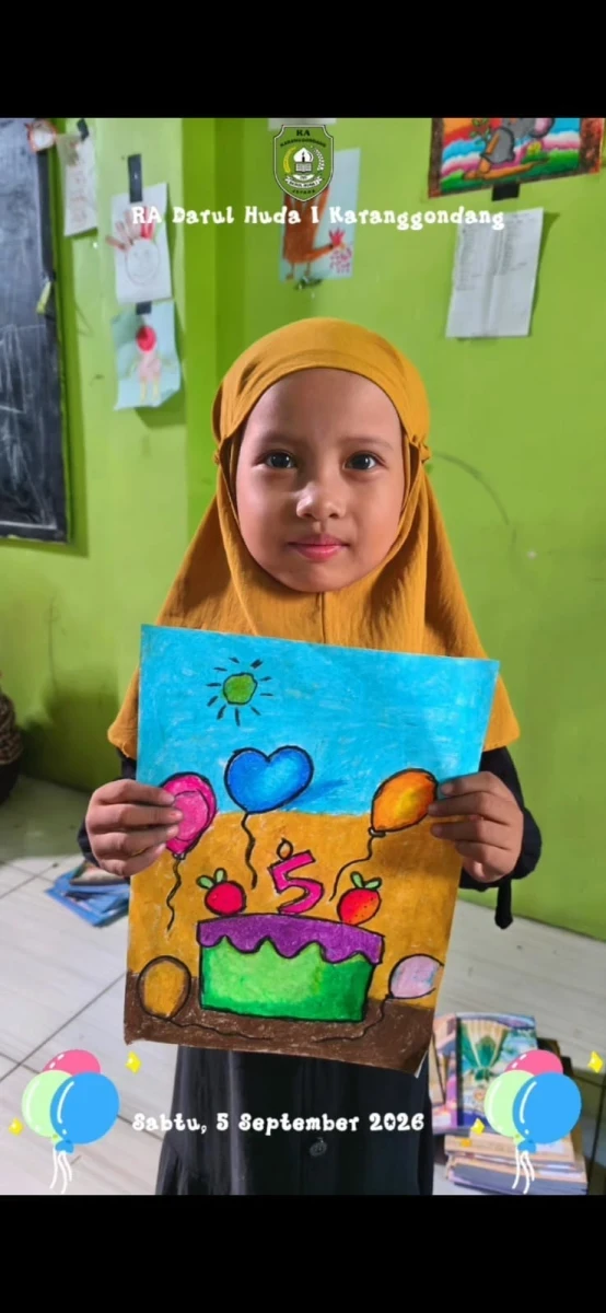 Kegiatan Les Menggambar untuk Mengembangkan Kreativitas Anak RA Darul Huda 1 Karanggondang