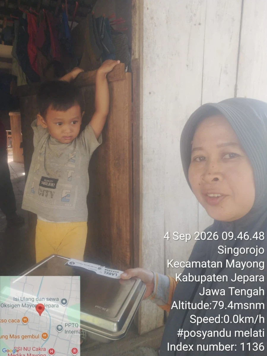 Cegah Stunting Sejak Dini, Posyandu Melati Desa Singorojo Sukses Salurkan Program MBG 3B Balita