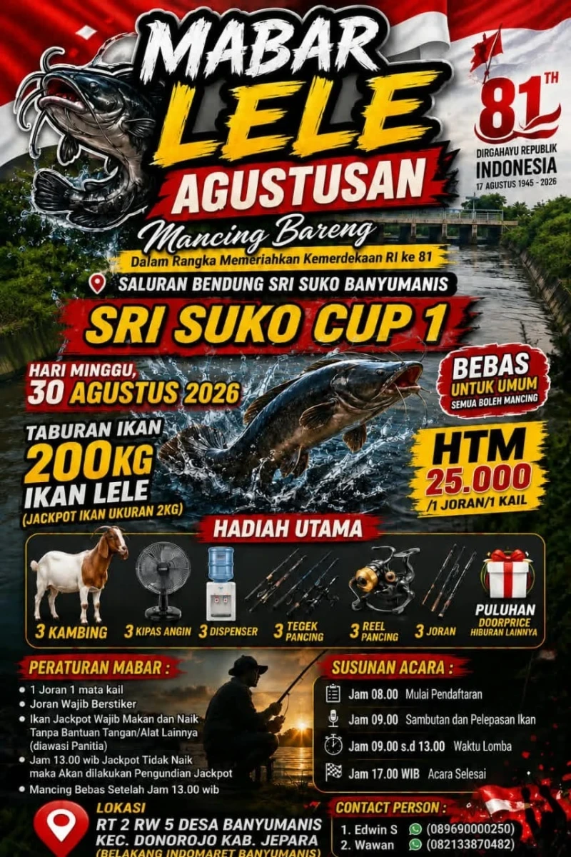 Ratusan Peserta Luar Daerah Antusias Berburu "Strike" di Event Mancing Bareng