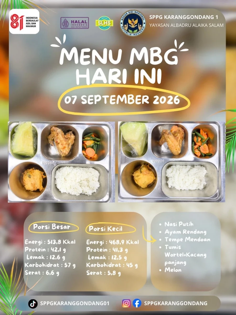 Dukung Tumbuh Kembang dan Cegah Stunting, Posyandu Harapan 8 RW 02 Karanggondang Salurkan Program MBG