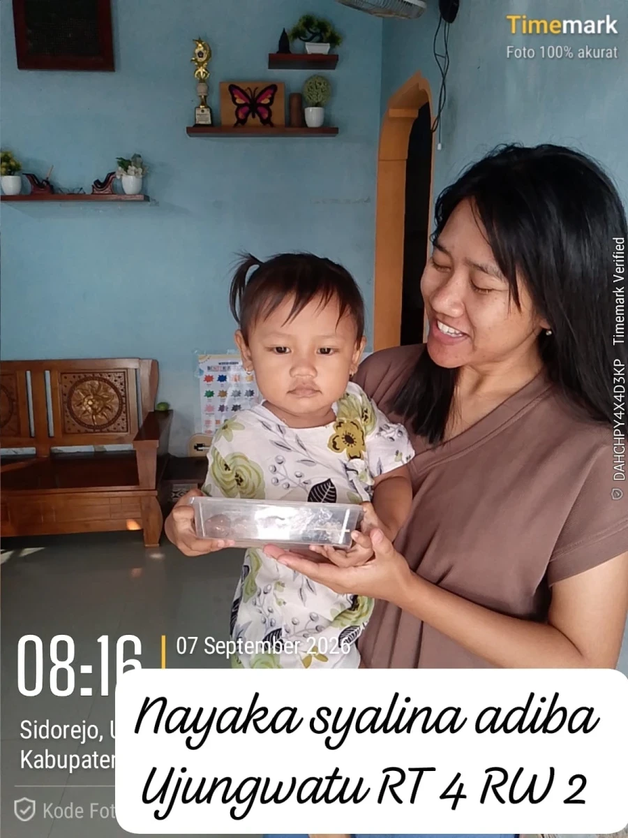 DI POSYANDU POKJA IV DESA UJUNGWATU MENDAMPINGI BOK PMT BALITA