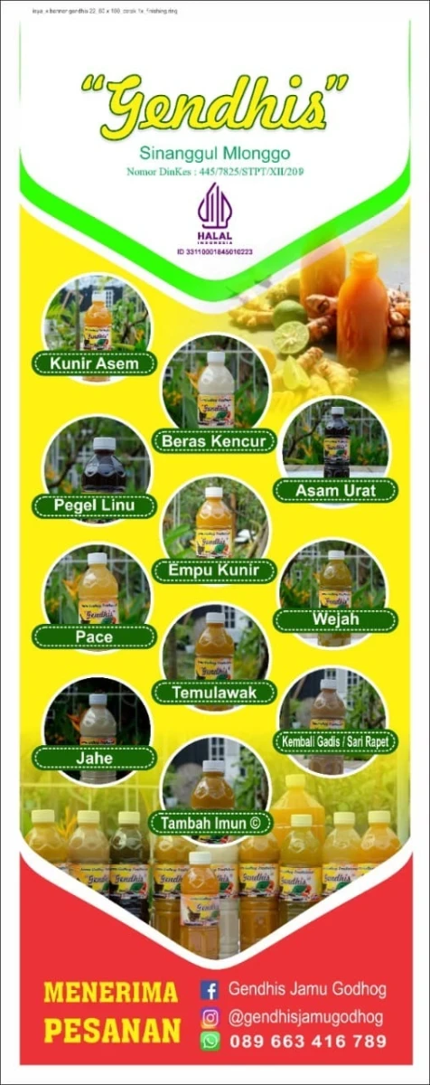 Gendhis Jamu Godhog Sinanggul Mlonggo, Jamu Tradisional dengan Ragam Pilihan Rasa dan Khasiat