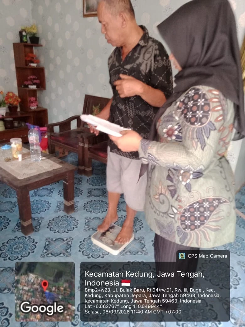 Pelaksanaan posyandu lansia desa bulak baru