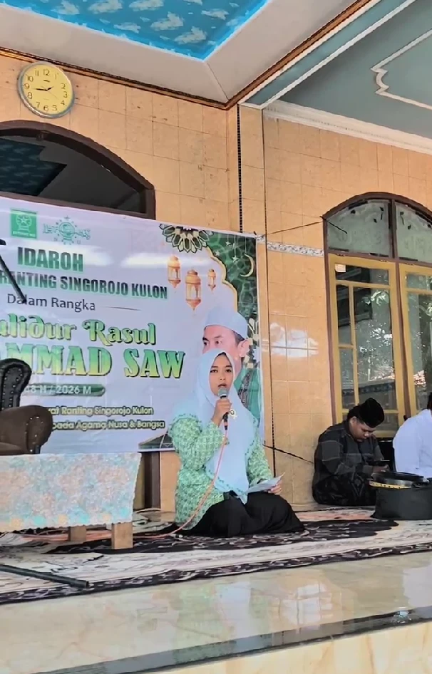 Peringatan Maulid Nabi Muhammad SAW dan Idaroh Fatayat NU Ranting Singorojo Kulon