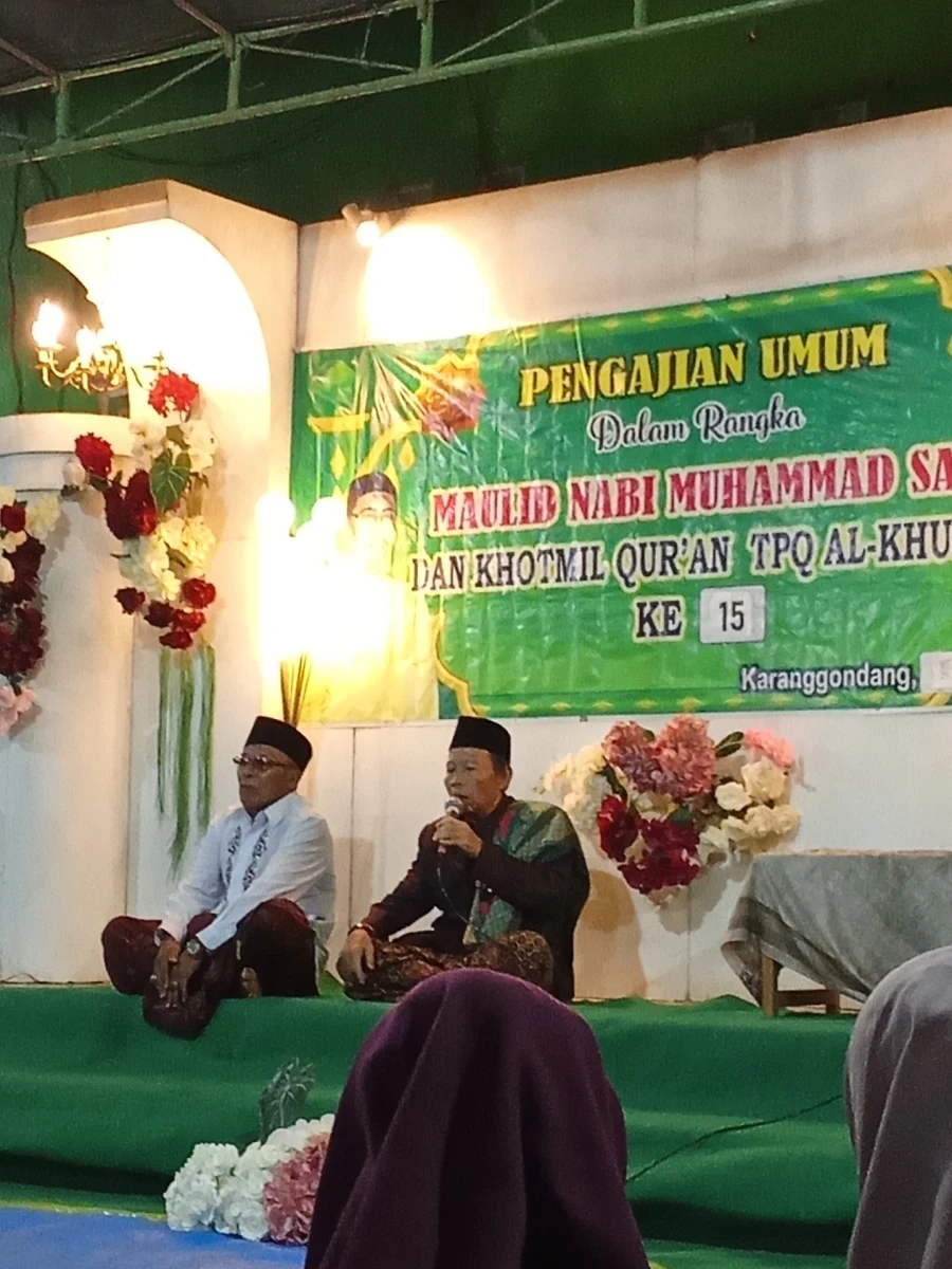 Peringatan Maulid Nabi Muhammad SAW dan Khotmil Qur’an Warga RT 01/RW 08 Desa Karanggondang