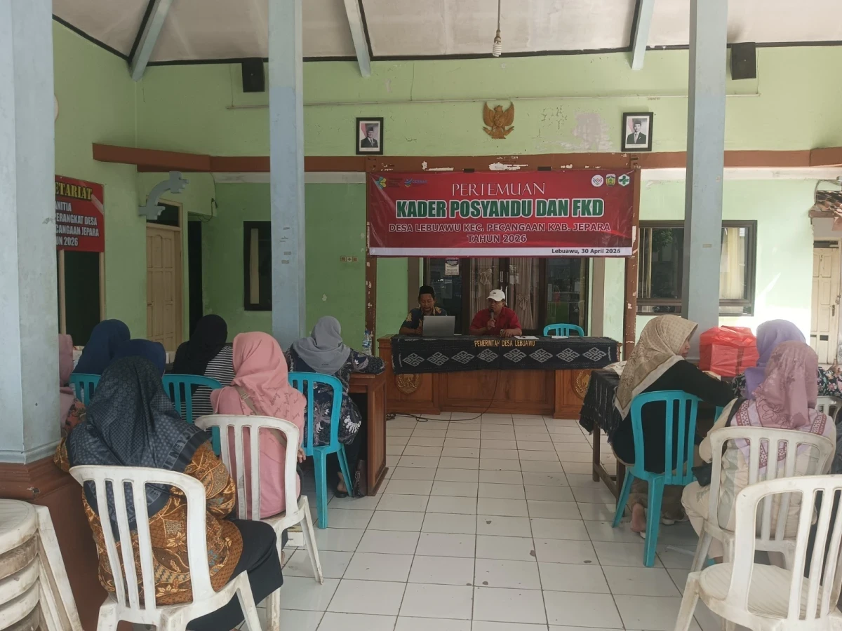 Pertemuan Kader Posyandu Desa Lebuawu Kecamatan Pecangaan
