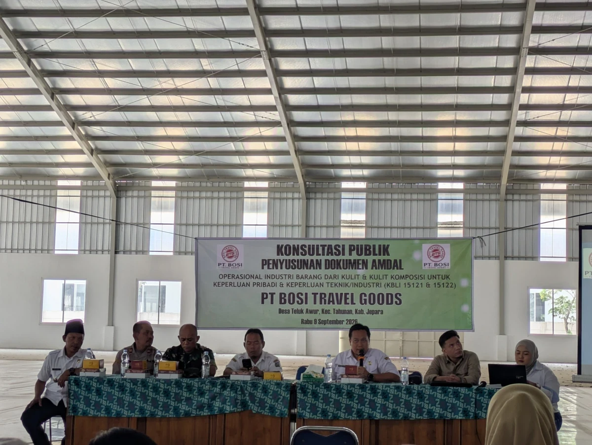 Ketua TP PKK Telukawur Hadiri Konsultasi Publik Penyusunan AMDAL PT BOSI Travel Goods