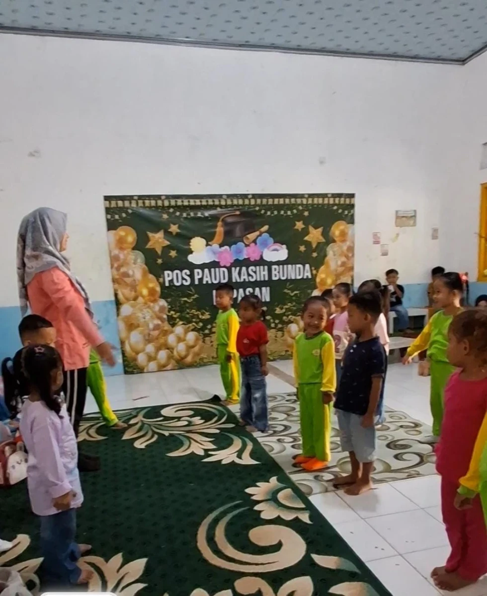 Peringatan HAORNAS Bersama Anak  PAUD Kasih Bunda Desa Papasan