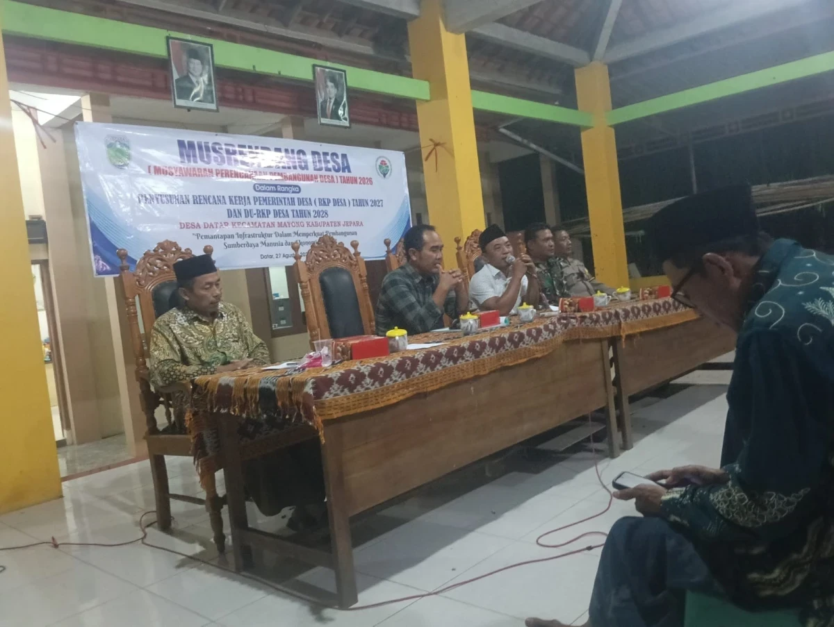 Musyawarah perencanaan pembangunan desa datar(Musrenbangdes)tahun 2026
