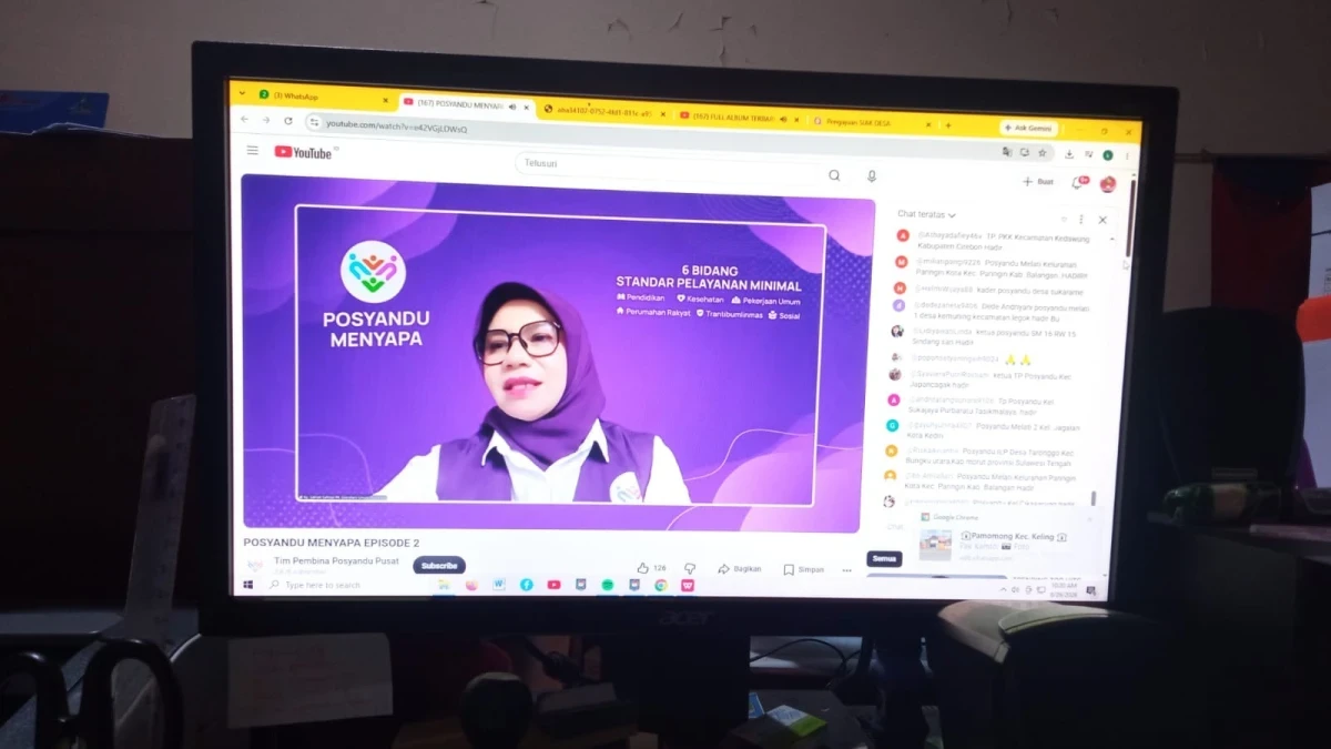 Zoom Meeting Webinar Posyandu Menyapa Episode 2