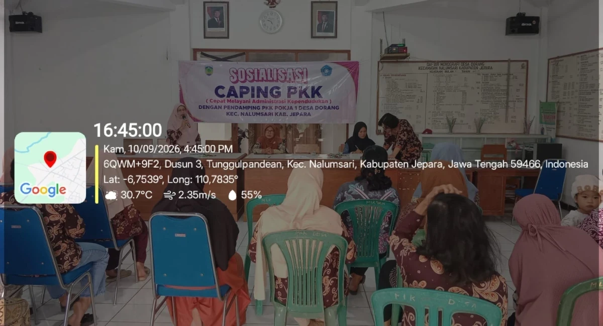 kegiatan Rutin PKK desa Dorang 
