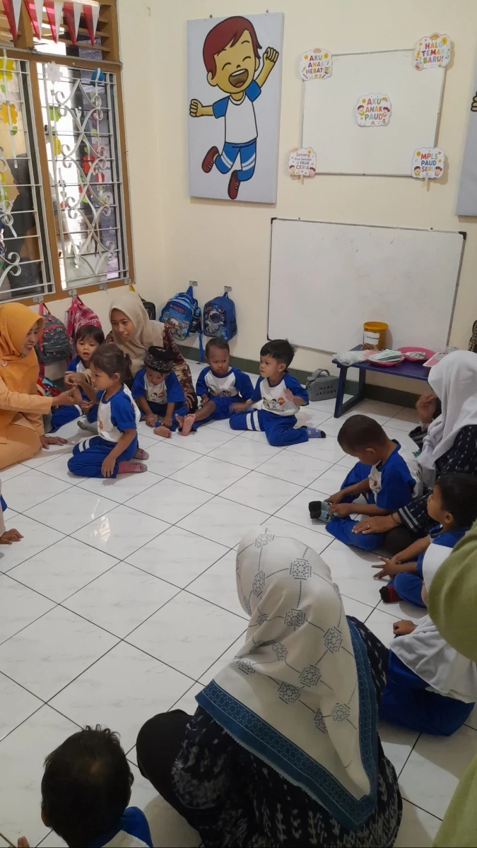 Kunjungan dwp setwan ke Pos Paud Ceria