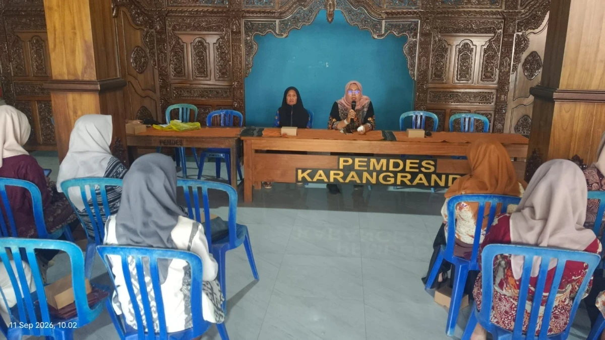 Pertemuan Rutin Bulanan Anggota PKK 