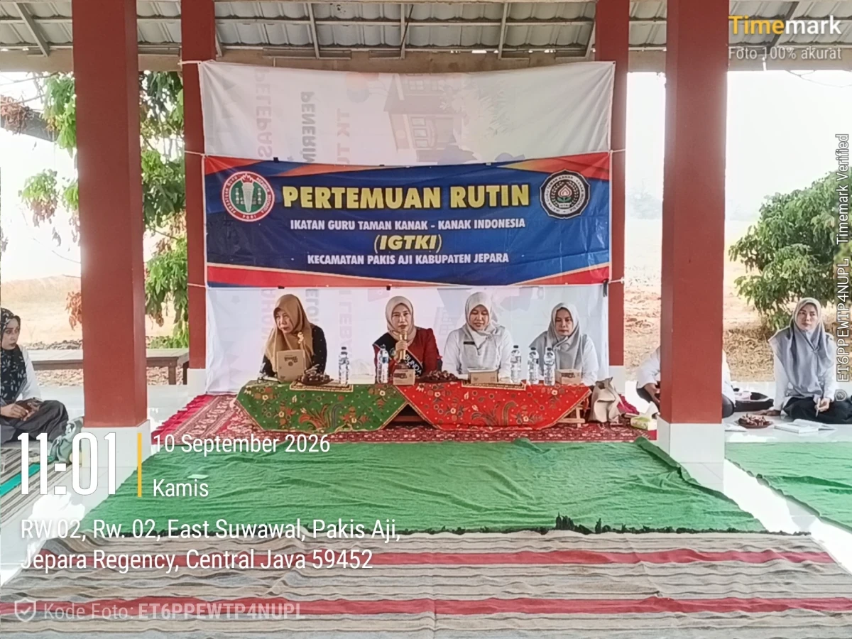 Bunda PAUD Kecamatan Pakis Aji Menghadiri Pertemuan Rutin IGTKI Kecamatan Pakis Aji