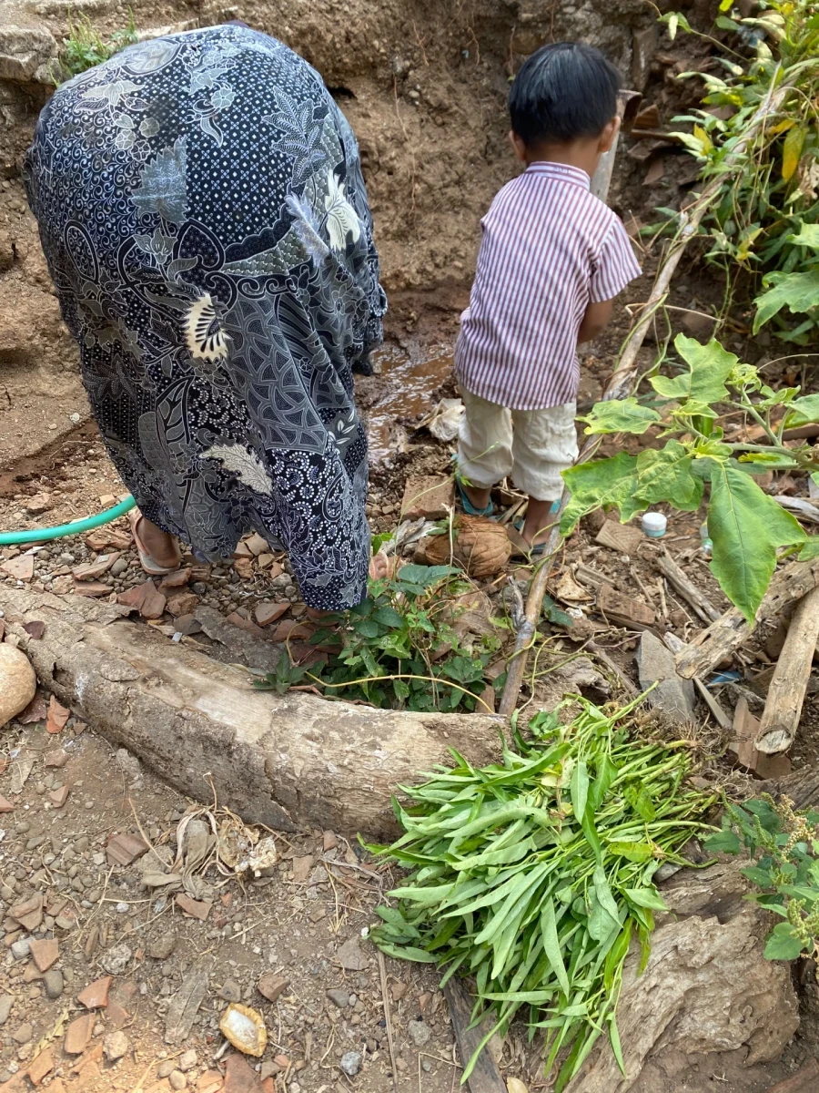 Kegiatan anggota pkk berkebun dan bertanam untuk ketahanan pangan