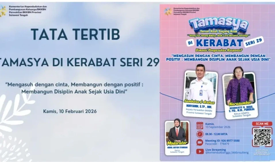 TAMASYA(mengasuh dengan cinta membangun dengan positif:membangun disiplin sejak anak usia dini.