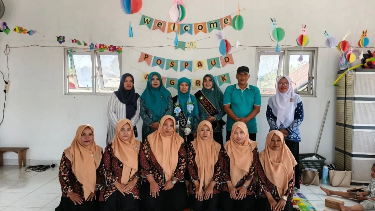 Pembinaan guru POS PAUD Anggrek indah desa Rau Kedung 