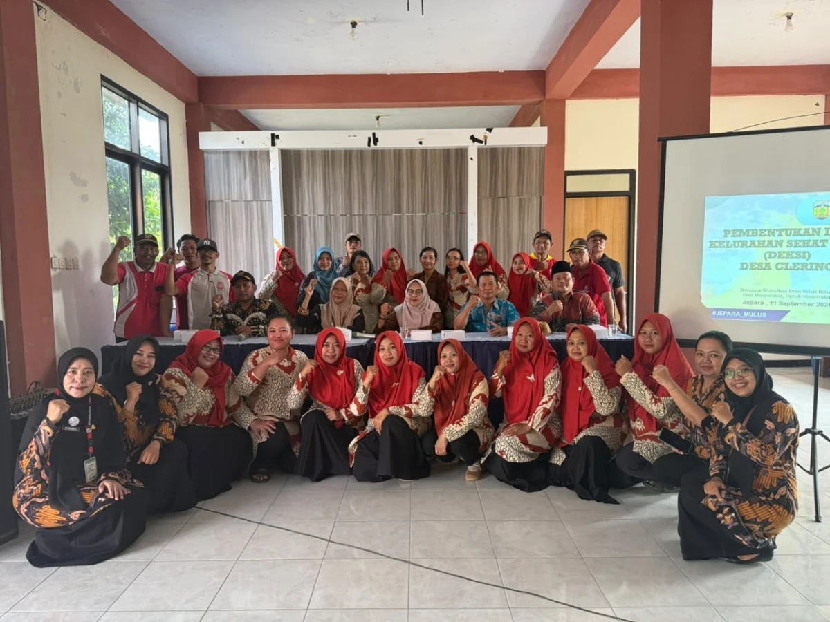 Wujudkan Lingkungan Asri dan Masyarakat Tangguh, Desa Clering Gelar Pembentukan Desa Kelurahan Sehat Iklim (Deksi)