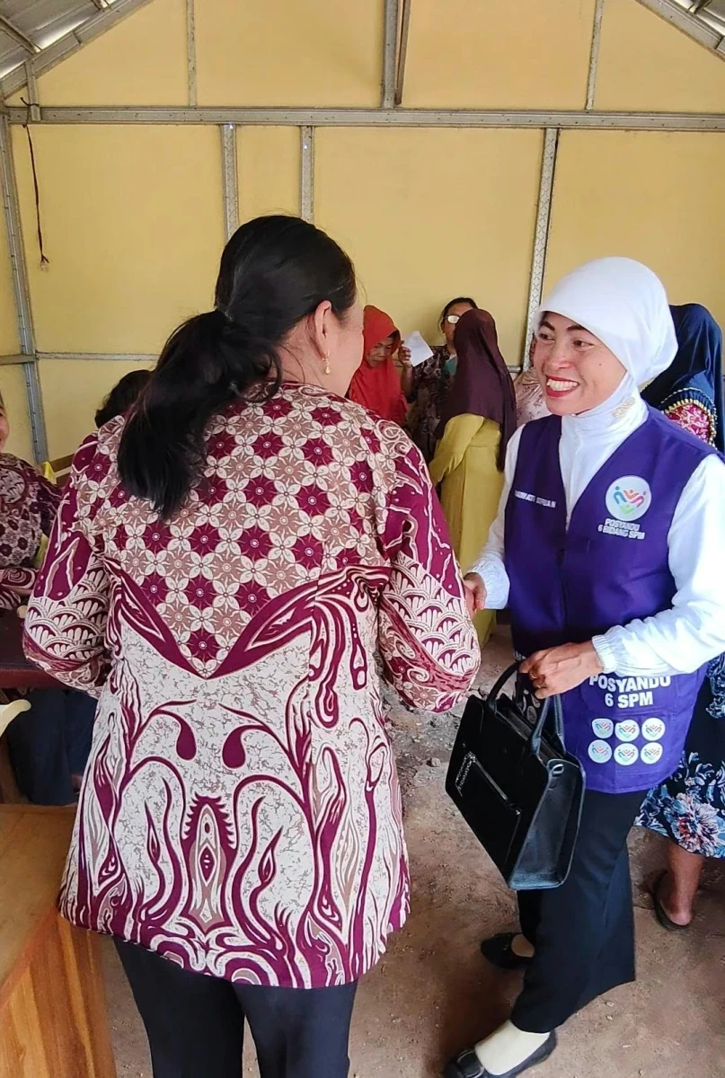 Ketua Tim Pembina Posyandu Kecamatan Mlonggo Monitoring Posyandu Harapan 4 Desa Karanggondong Perkuat Pembinaan Pelayanan Posyandu