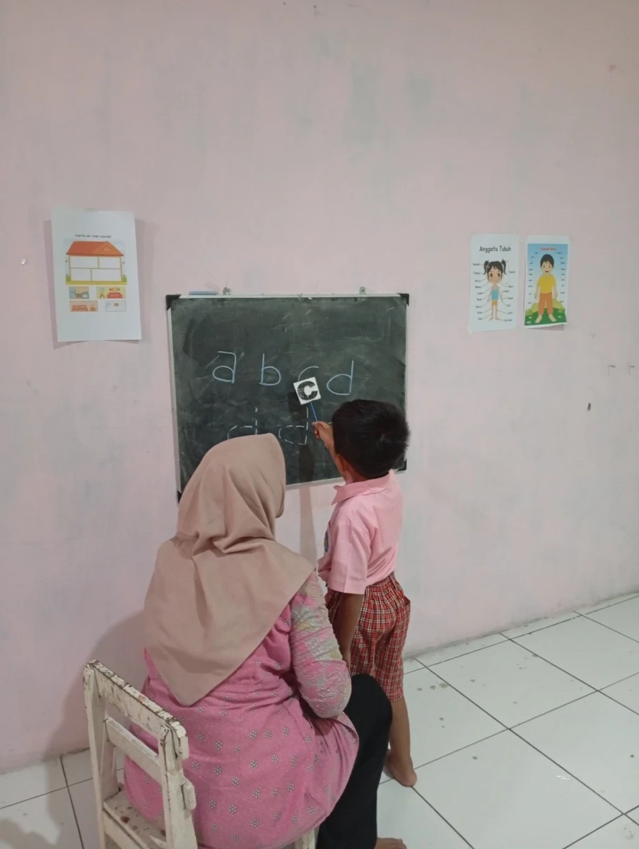 Kegiatan belajar dengan tema keluarga ku