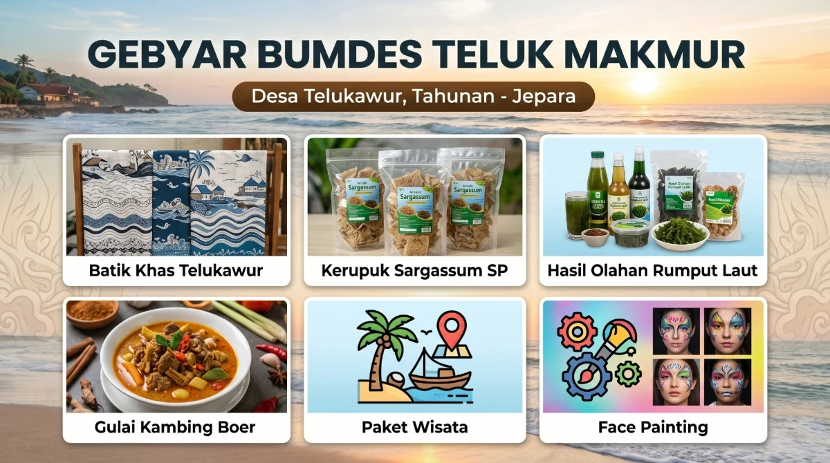 Telukawur Punya Banyak Potensi! Gebyar BUMDesa Tampilkan Produk Unggulan dan Ekonomi Kreatif Desa