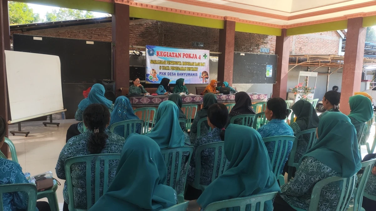 KEGIATAN POKJA 4 SOSIALISASI PENTINGNYA IMUNISASI BAGI BAYI DAN UPAYA PENCEGAHAN PENYAKIT