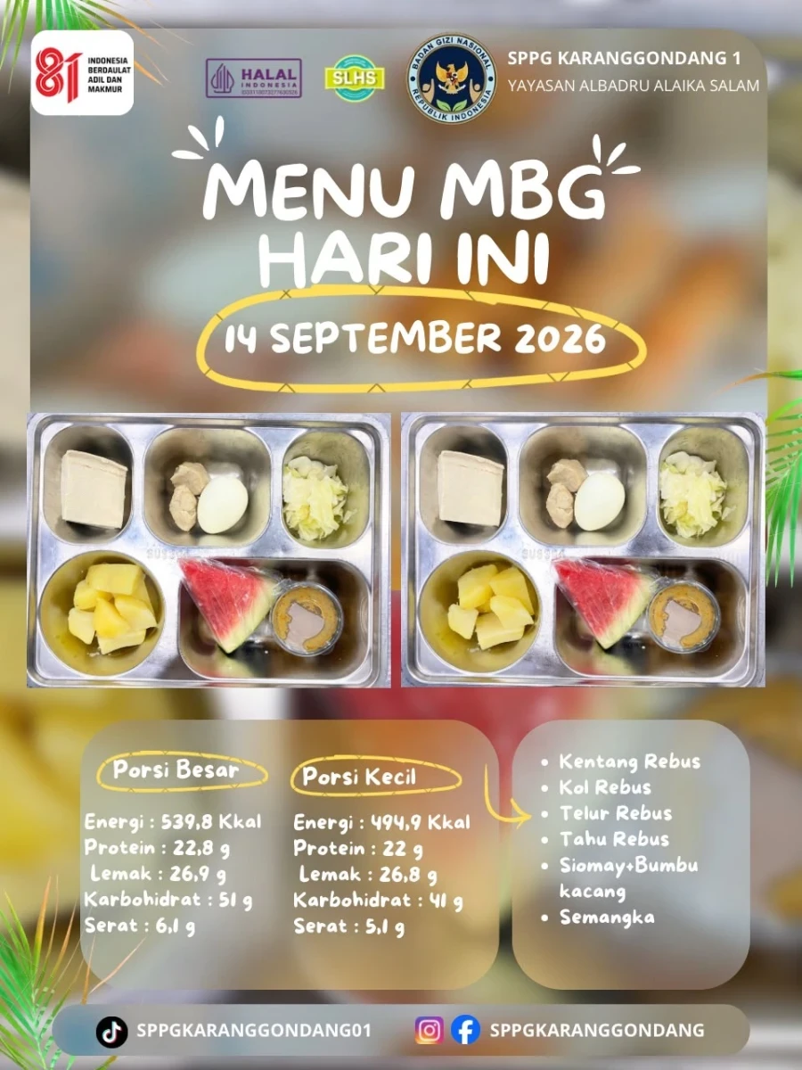 Distribusi Makan Bergizi Gratis (MBG) bagi Bumil, Busui, dan Balita di Posyandu Harapan 9 RW 03 Desa Karanggondang