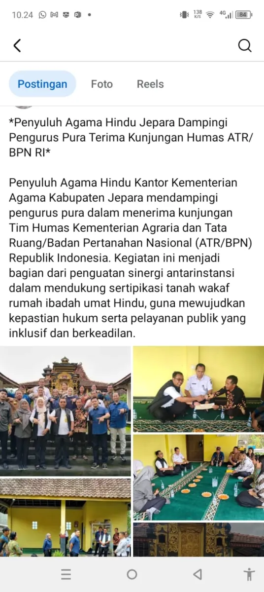 Kunjungan Tim Humas Kementerian Agraria dan Tata Ruang/Badan Pertanahan Nasional (ATR/BPN)