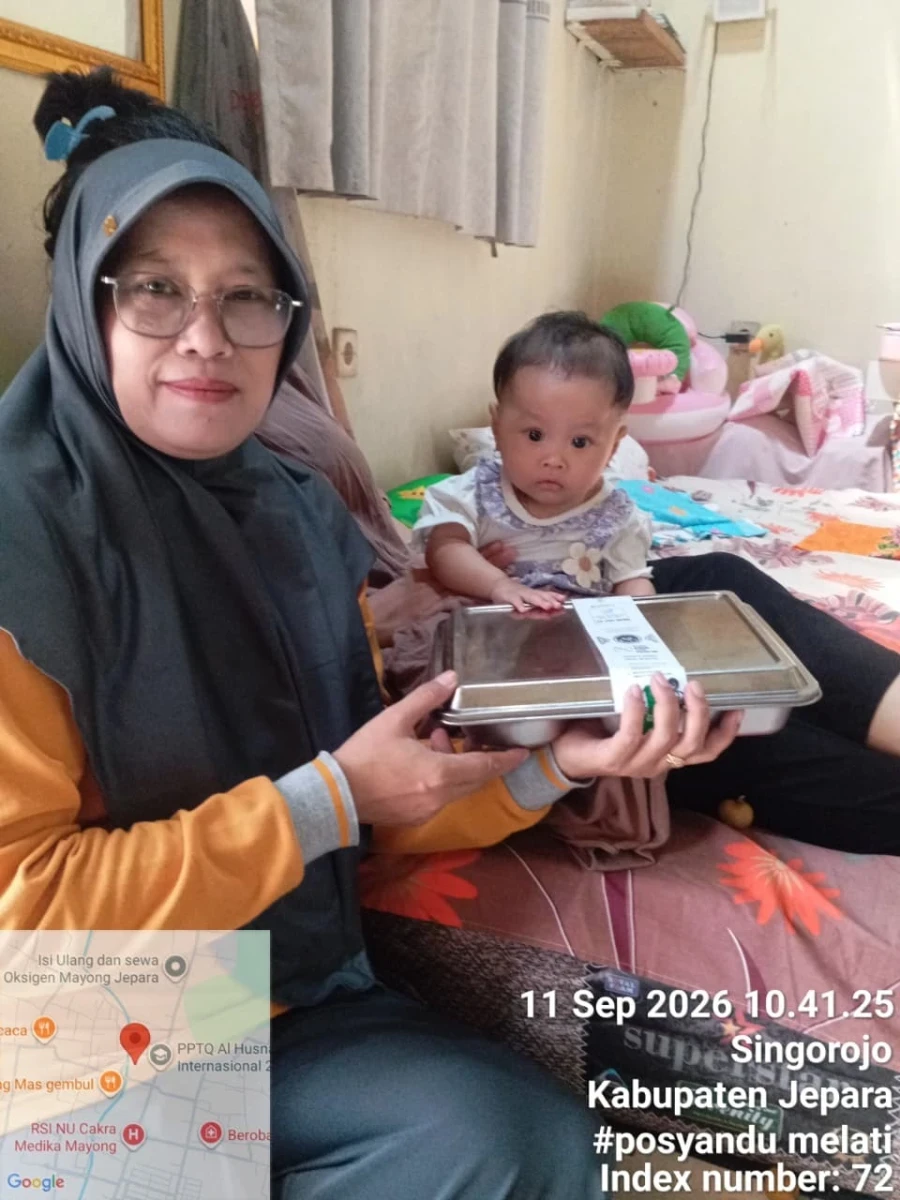 Intip Keseruan Warga Desa Singorojo Saat Penyaluran MBG 3B di Posyandu Melati