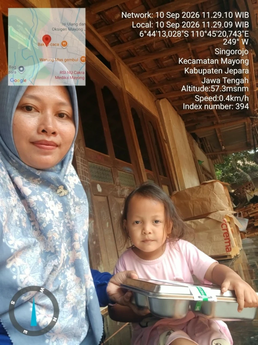 Tawa Kecil di Posyandu Cempaka: Momen Makanan Bergizi Gratis Menyapa Balita Singorojo
