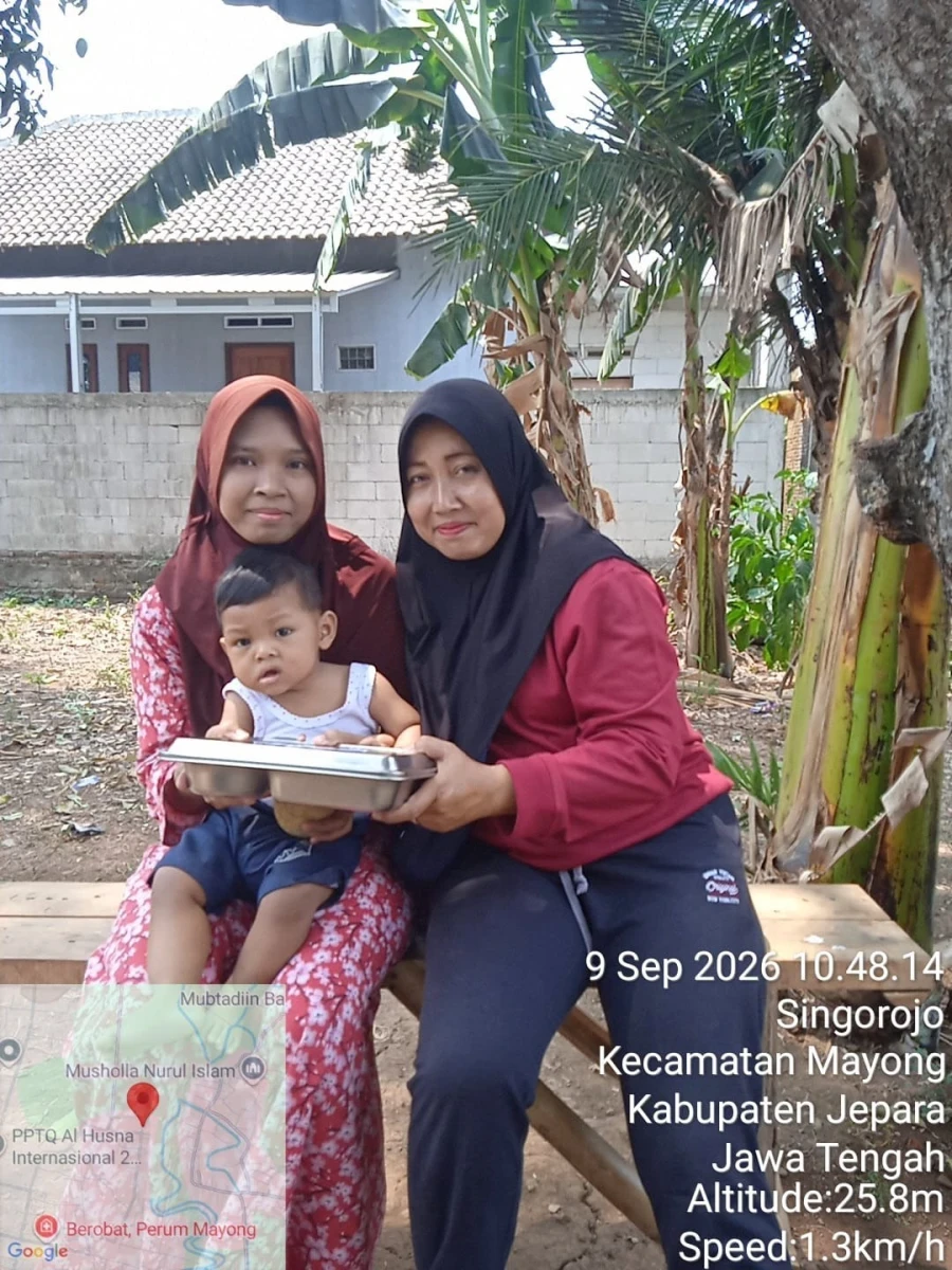 Ibu-Ibu Desa Singorojo Kompak! Posyandu Cempaka Sukses Salurkan MBG untuk Balita