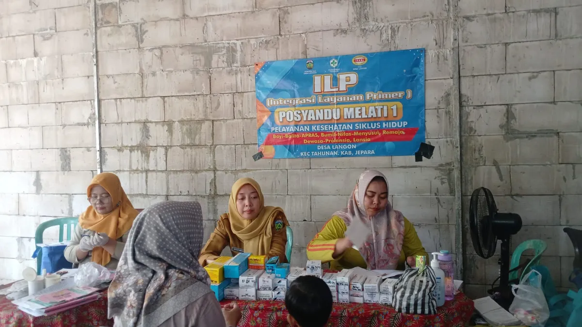 POKJA IV  TP.PKK Desa Langon: Kegiatan Posyandu 6 SPM Desa Langon di post Melati 1  