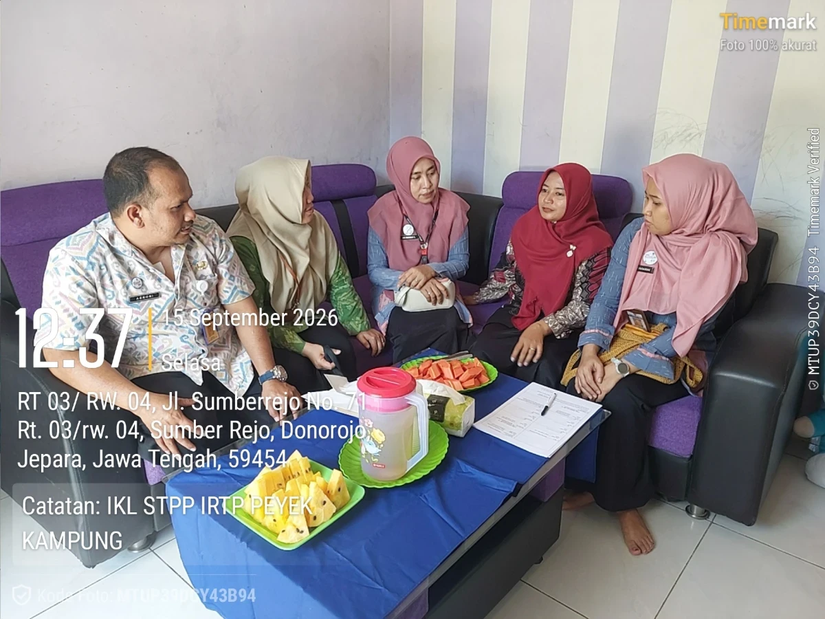 Visitasi PIRT di Rumah Bapak Ahmad Mujib Sholeh
