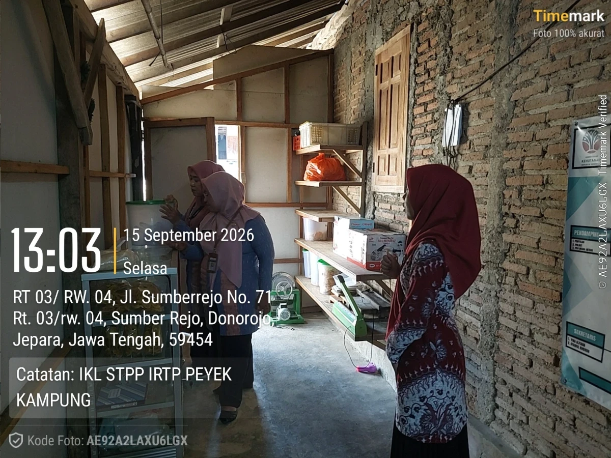 Visitasi PIRT di Rumah Ibu Nurul Hidayah