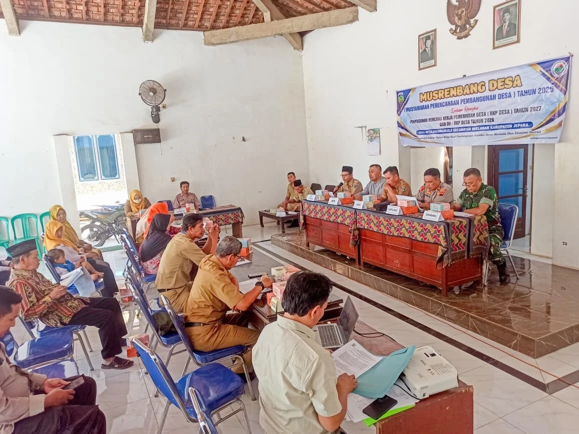 Acara MUSRENBANGDES Tahun 2026 untuk penyusunan RKP Des tahun 2027 dan DU - RKP Des tahun 2028 di Pendopo Balai Desa Ketilengsingolelo 