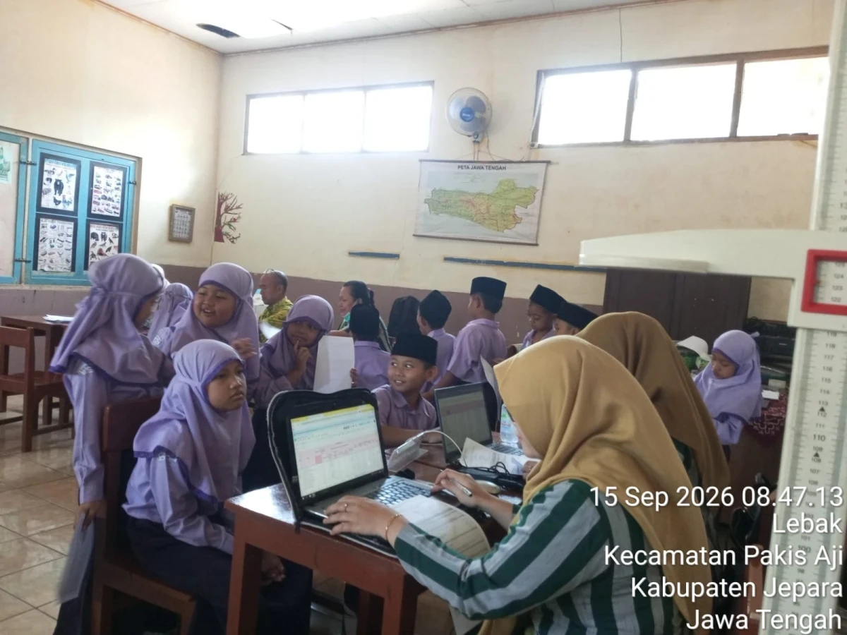 PENDAMPINGAN KEGIATAN CKG DI MI MATHOLIBUL ULUM 1 LEBAK