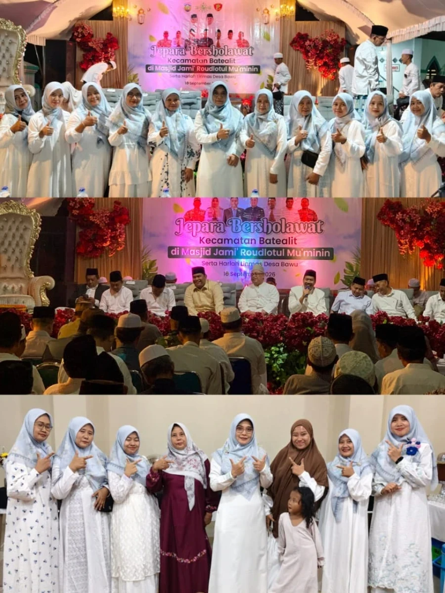 Jepara Bersholawat di Desa Bawu