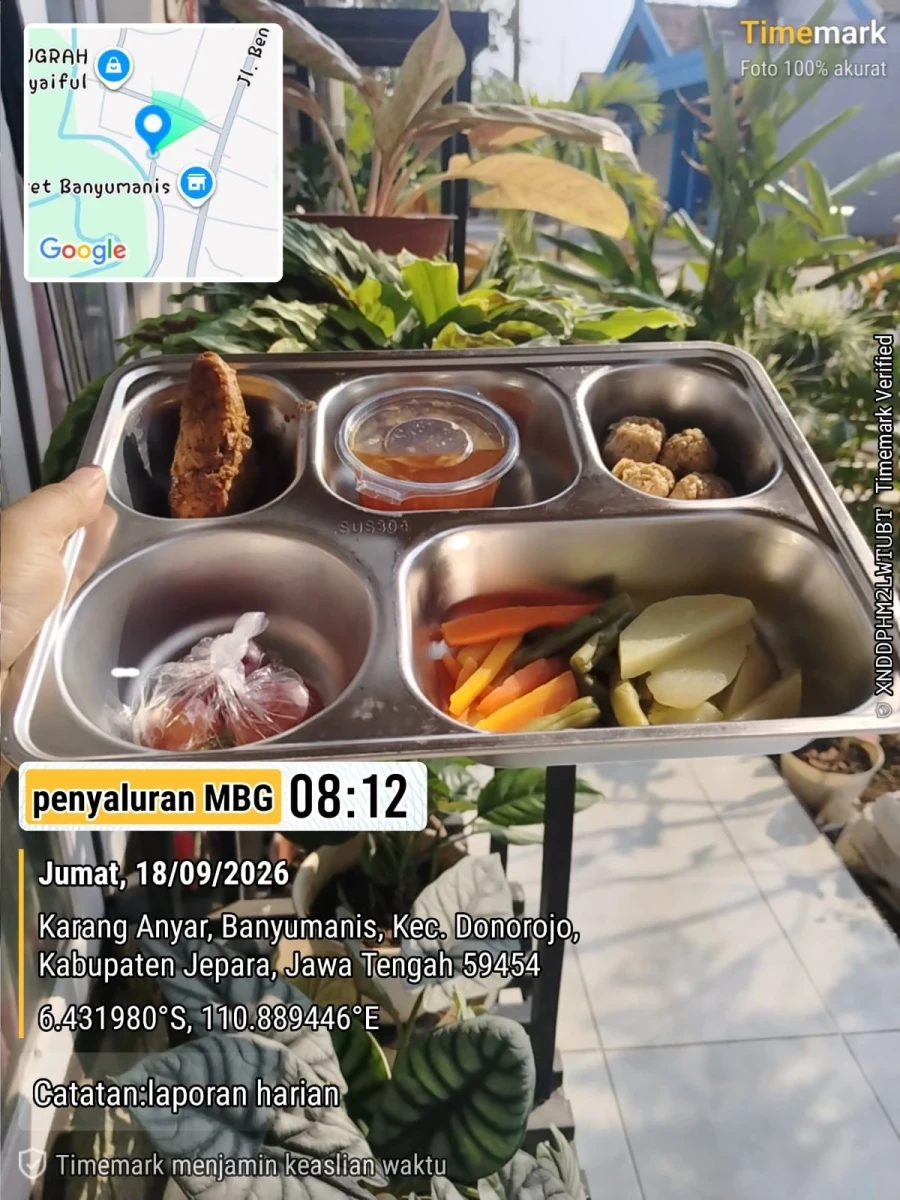 PENDISTRIBUSIAN PMT DAN MBG POS MAWAR MERAH 4 DESA BANYUMANIS