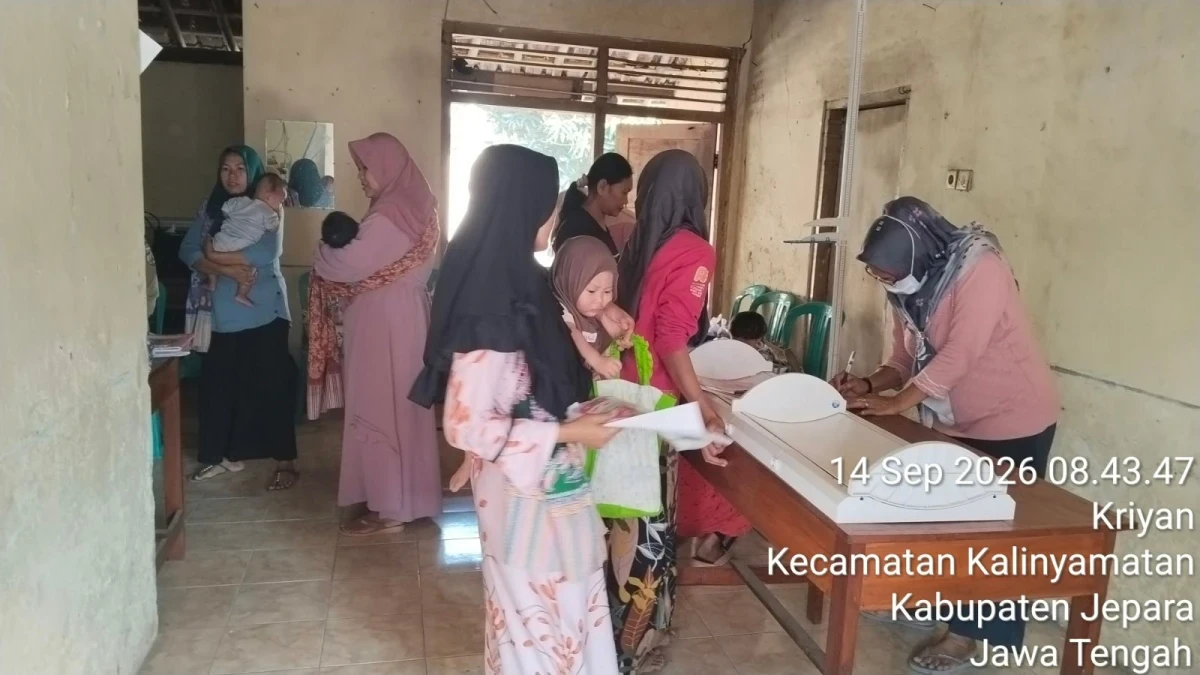 Kegiatan Posyandu ILP Bunga Sakura 1 Desa Bakalan