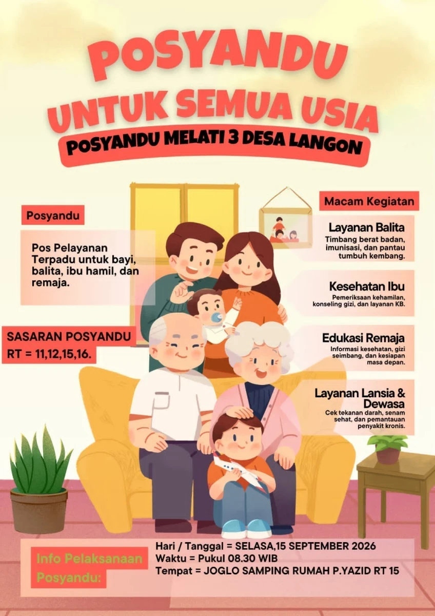 Kegiatan Posyandu ILP 3 Desa Langon
