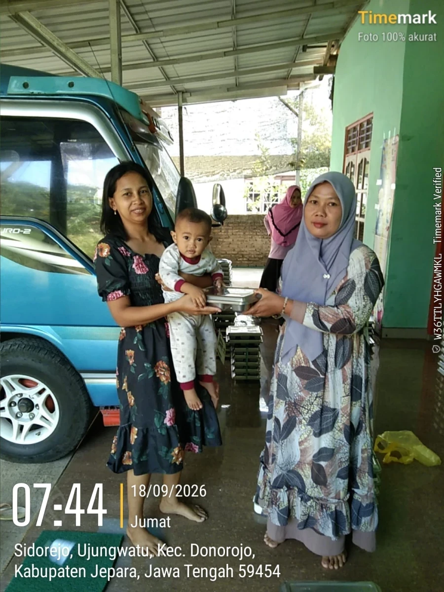 TP.PKK DESA PENDAMPINGAN PENDISTRIBUSIAN MAKAN BERGIZI GRATIS (MBG) DI RW 02 POS 02 SIDOREJO