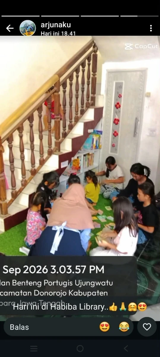 KEGIATAN DI HABIBA LIBRALY HARI INI