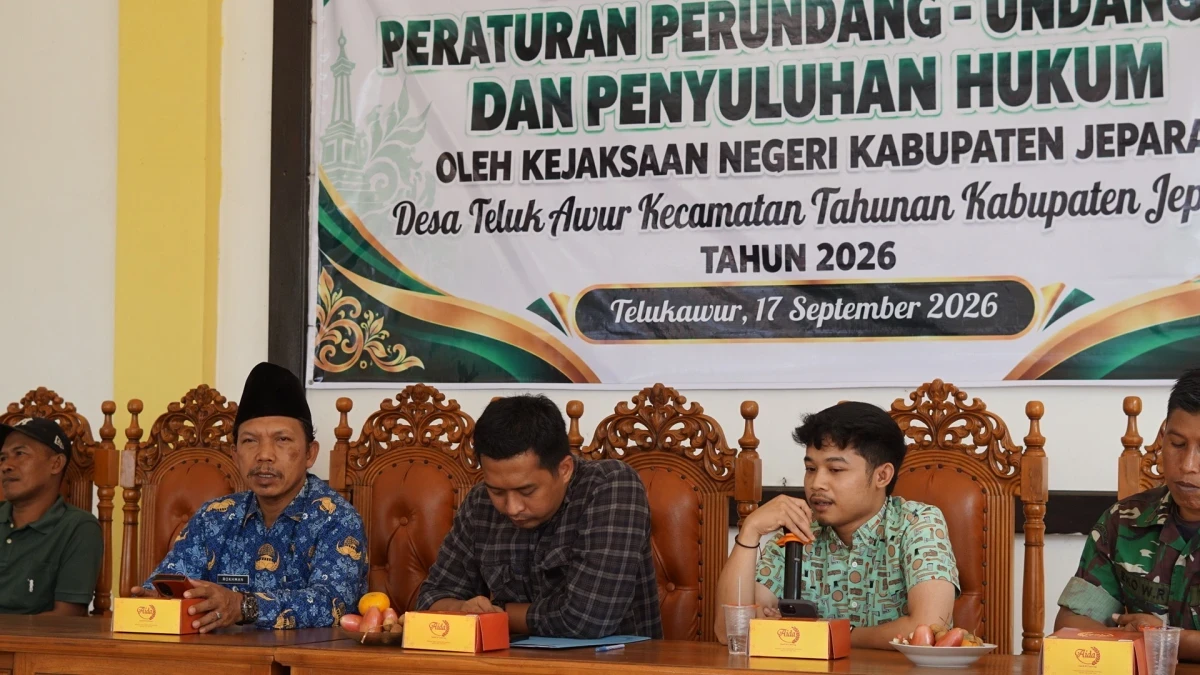 Sadar Hukum Dimulai dari Desa, TP. PKK Telukawur Hadiri Penyuluhan Bersama Kejaksaan Negeri Jepara