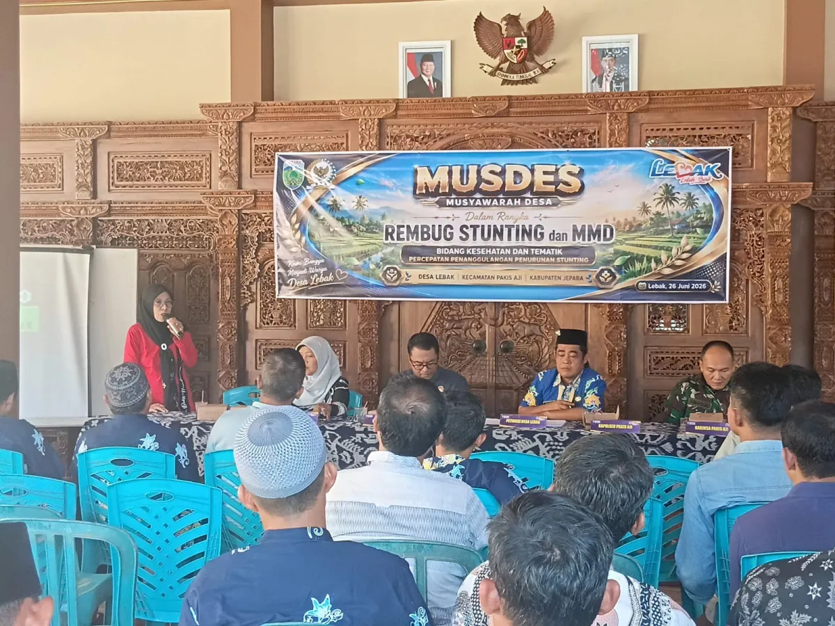 MUSDES "Rembug Stunting dan MMD di desa Lebak Kecamatan Pakis Aji
