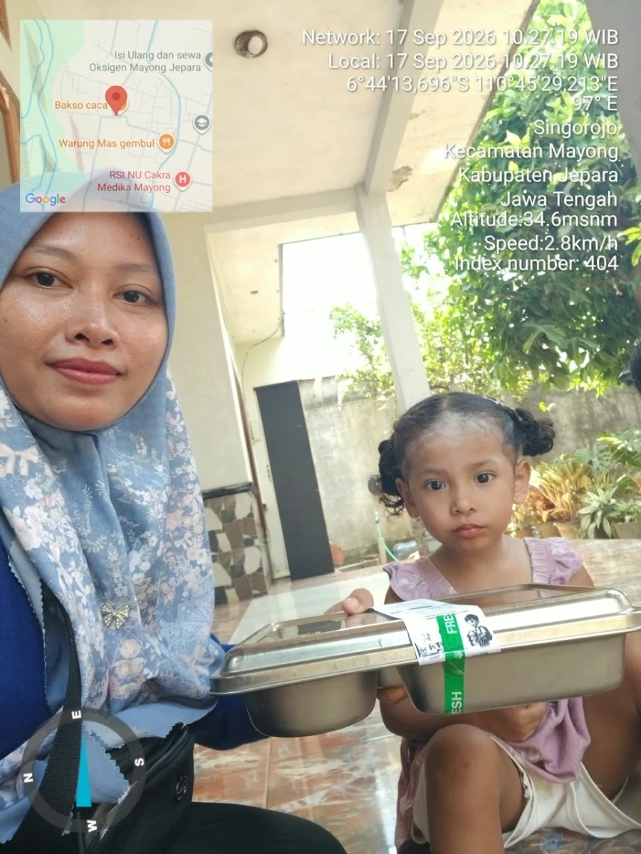 Sukseskan Program Nasional, Posyandu Cempaka Singorojo Mayong Salurkan MBG Spesial untuk Balita