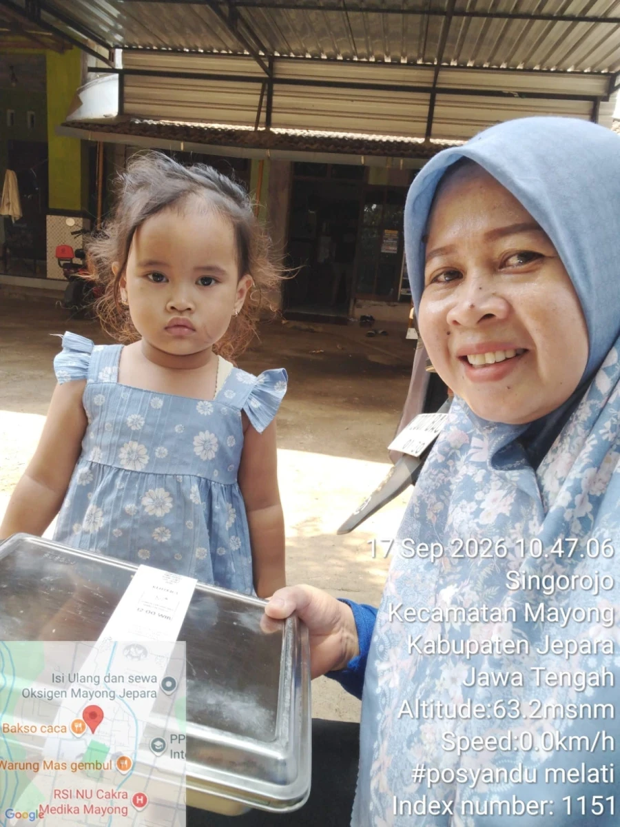 Tingkatkan Kesehatan Ibu dan Anak, Posyandu Melati Desa Singorojo Gelar Distribusi MBG