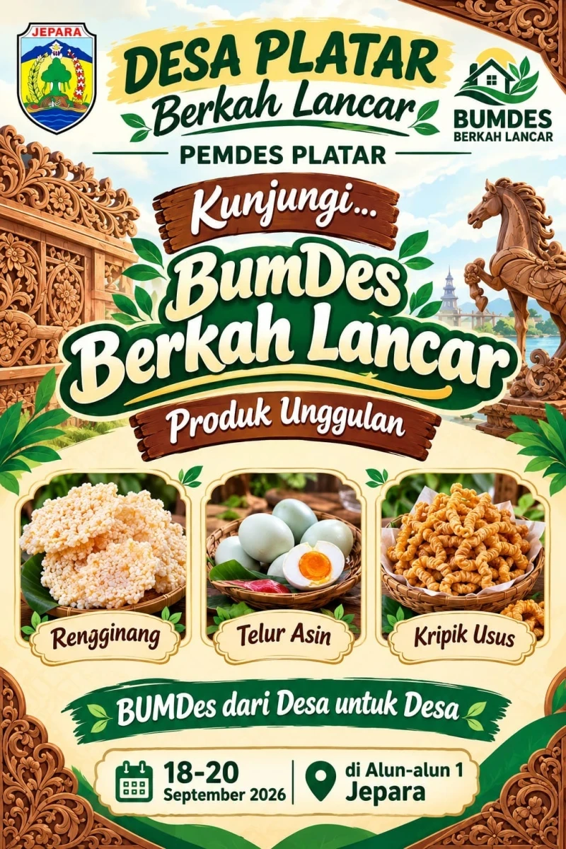 Meriahkan dan Dukung produk unggulan Desa di acara Gebyar BUMDES 