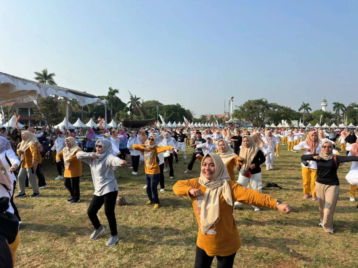Senam Bersama Gebyar Produk BUMDesa/BUMDesma