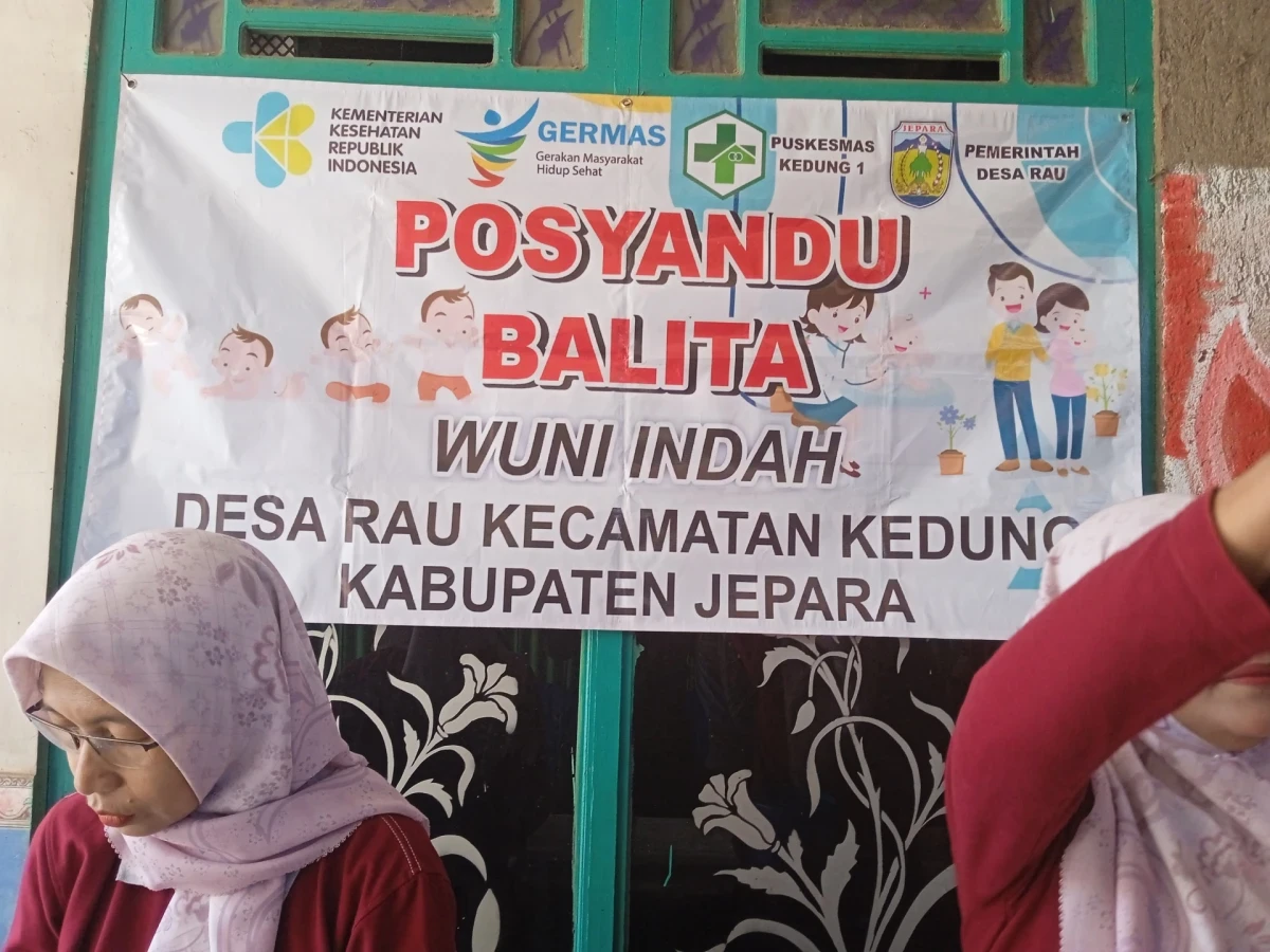 Kegiatan posyandu balita WUNI INDAH Desa Rau